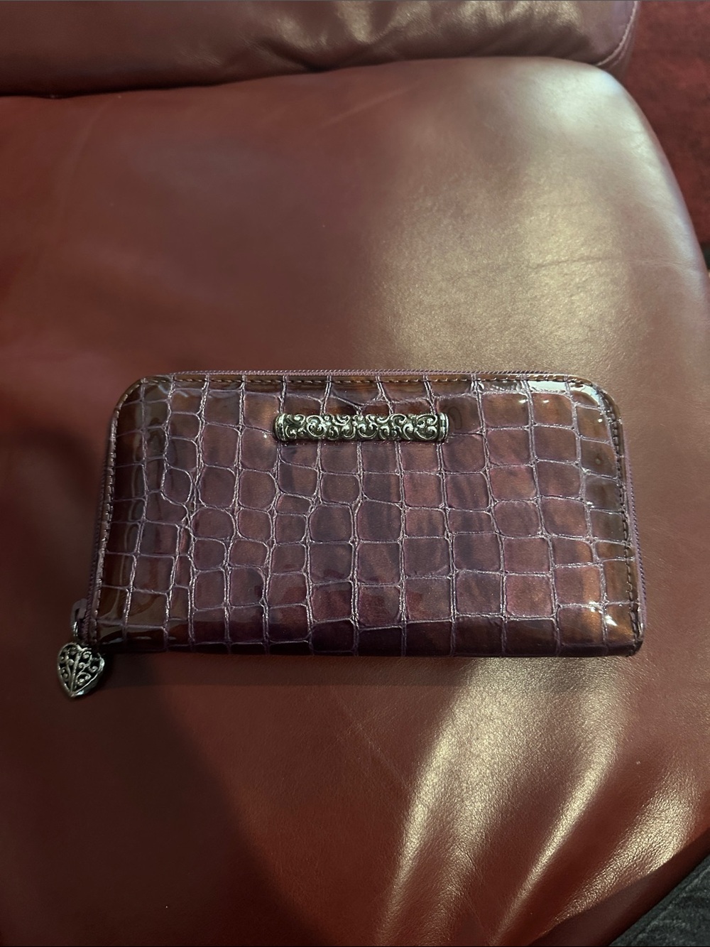 Vintage Brighton Wallet in Deep Plum